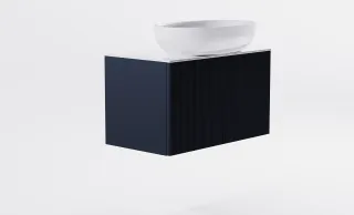 Тумба с раковиной Astra-Form М-40 Slim 4631177714504 70 см серый матовый